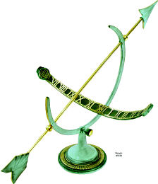 Polished Brass Armillary Sundial