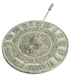Time Passes Cast Resin Sundial