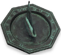 Sailboat Birdbath Aluminum Sundial
