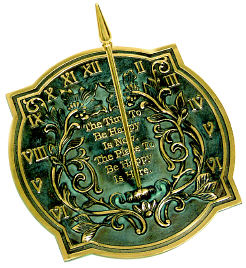 Brass Happiness Sundial