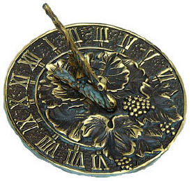 Brass Grapevine Sundial