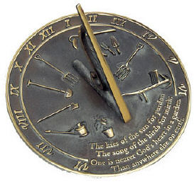 Brass Kiss Of The Sun Sundial