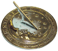 Brass Moon & Stars Sundial