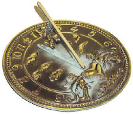 Brass Cherub Sundial