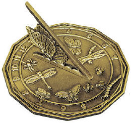 Brass Butterfly Sundial
