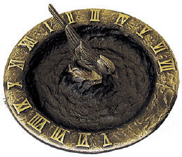 Brass Birdbath Sundial