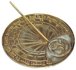 Brass Gardeners Reflection Sundial