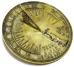 Brass Father Time Sundial