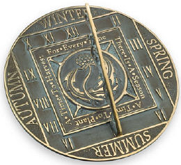 Brass Season Cycle Sundial