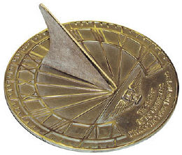 Brass Hourglass Sundial