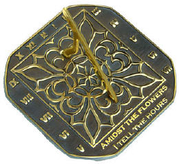 Brass Romanesque Sundial