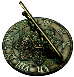 Gothic Cast Bronze Sundial