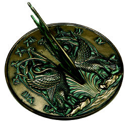 Swan Cast Bronze Sundial