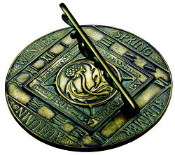 Season Cast Bronze Sundial