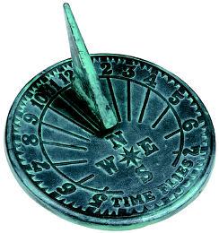 Numbers Cast Iron Sundial