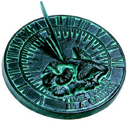 Hummingbird Cast Iron Sundial