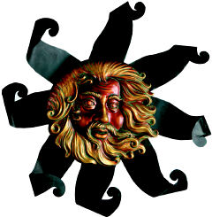 Wind God Wall Plaque