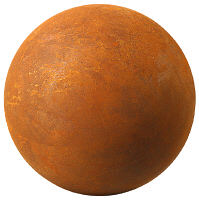 Natural Rusted Gazing Globe
