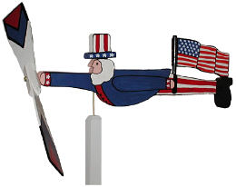 Flying Uncle Sam Whirligig