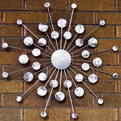 Vintage Chrome Garden Wall Art