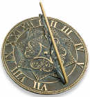 Brass Gothic Sundial