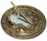 Brass Moon & Stars Sundial