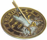 Brass Cherub Sundial