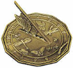 Brass Butterfly Sundial