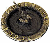 Brass Birdbath Sundial