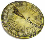 Brass Father Time Sundial