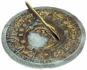 Brass Lunar Zodiac Sundial