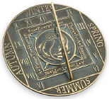 Brass Season Cycle Sundial