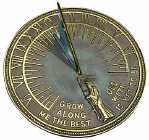 Brass Father Time Sundial