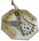 Brass Peacock Sundial