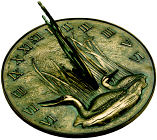 Loon Cast Bronze Sundial