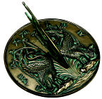 Swan Cast Bronze Sundial