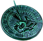 Hummingbird Cast Iron Sundial