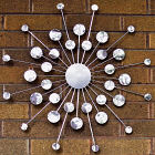 Vintage Chrome Garden Wall Art