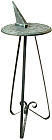 Traditional Verdigris Wrought Iron Sundial Pedestal
