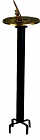 Black Classic Wrought Iron Pedestal Base