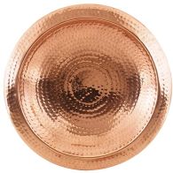 Achla Hammered Copper Bowl with Rim