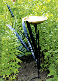 Achla CTBB02 Single Cattail Birdbath