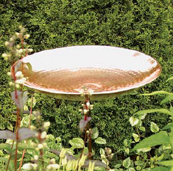 Achla Polished Copper Birdbath