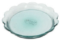Achla TRY07 Scalloped Rim Recycled Glass Tray