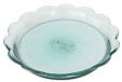 Achla TRY07 Scalloped Rim Recycled Glass Tray